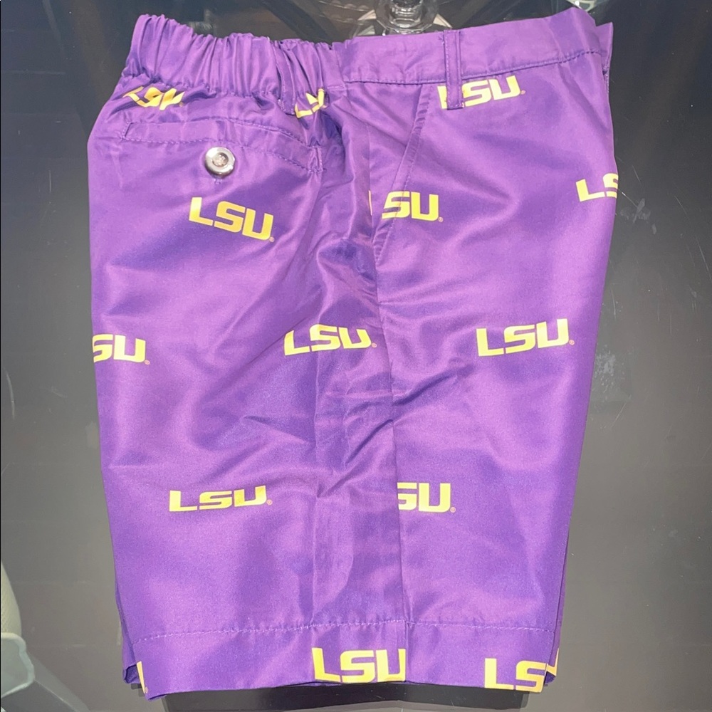 LSU Kids Purple Shorts - Size 6 - Picture 3 of 4